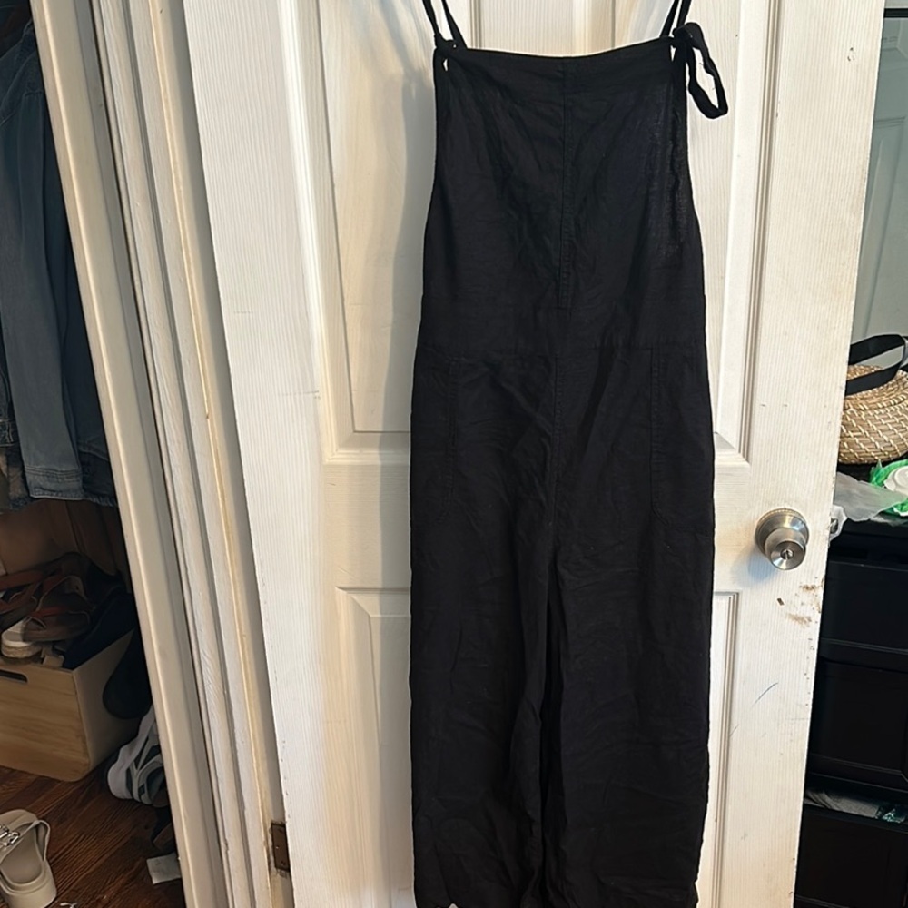 Torrid Black Relaxed Fit Jumpsuit with Spaghetti Straps